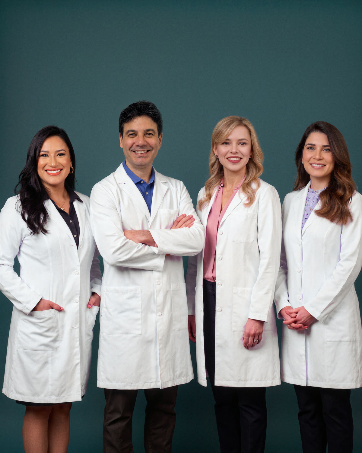 Equipe de médicos da Clínica Olhar